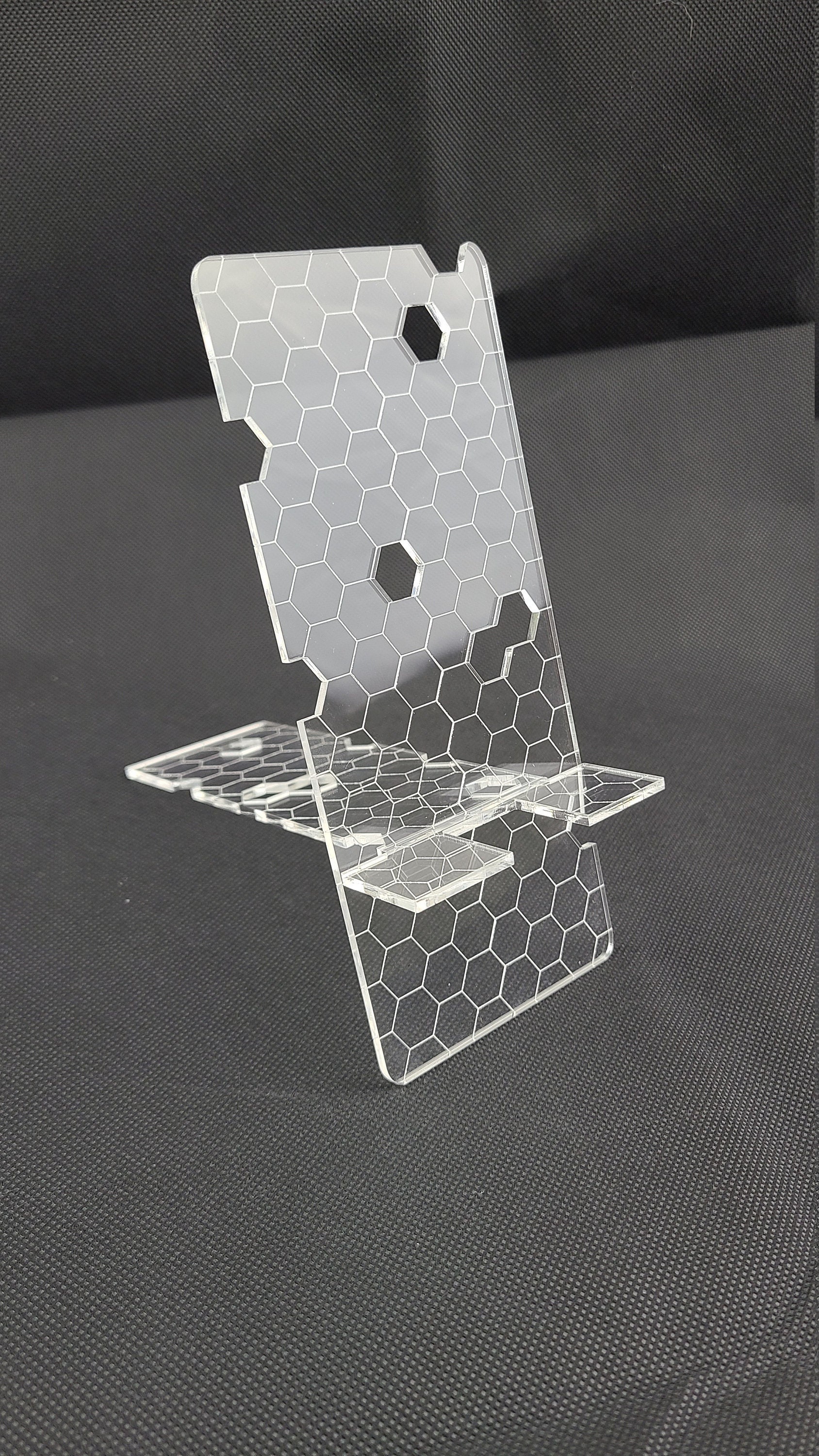 Floating Honeycomb Phone Stand: A Modern Marvel