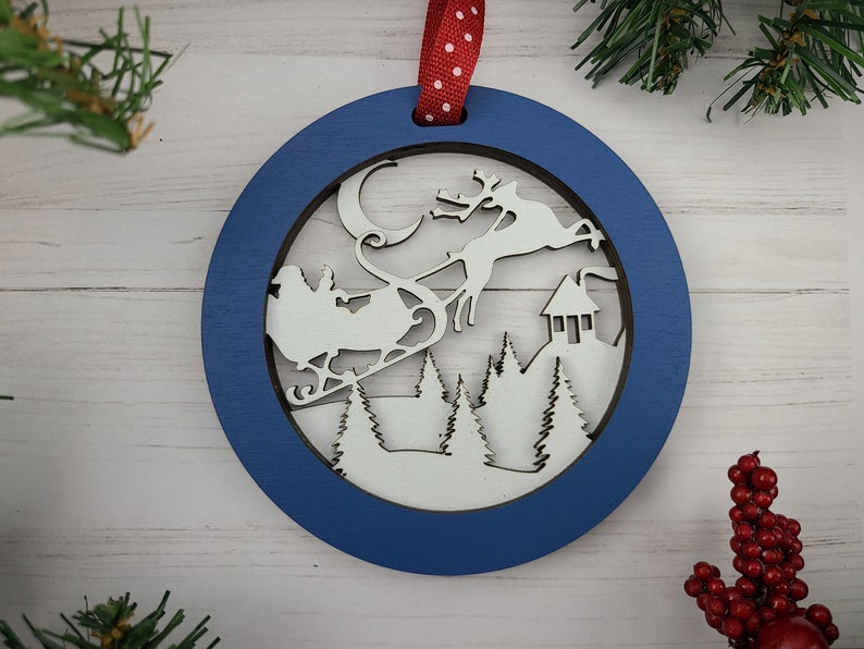 Tree ornament Christmas decor Holiday decor Christmas tree Holiday ornament Gift Wood ornament Holidays Christmas gift