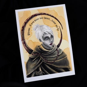 Kunstdruck von Anastacia von Astora 30x21, Aquarell und Tuschemalerei, traditionelles Kunstwerk