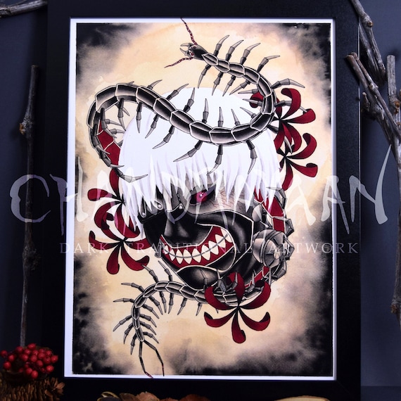 Art Print Ofken Kaneki 40x30 Inspired By Tokyo Ghoul Etsy Art Print Ofken Kaneki 40x30 Inspired By Tokyo Ghoul Etsy
