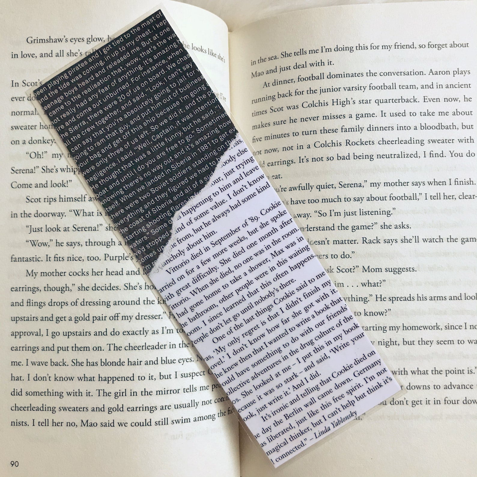 HANDMADE Bookish Words Aesthetic Bookmark Collage Page Marker | Etsy