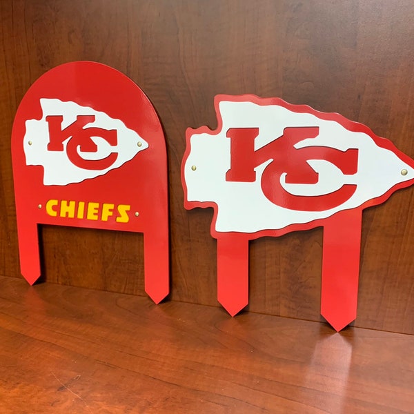 Kansas City Chiefs Metal Yard Art Etsy