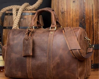 Leather travel bag | Etsy