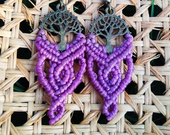 macramé earring