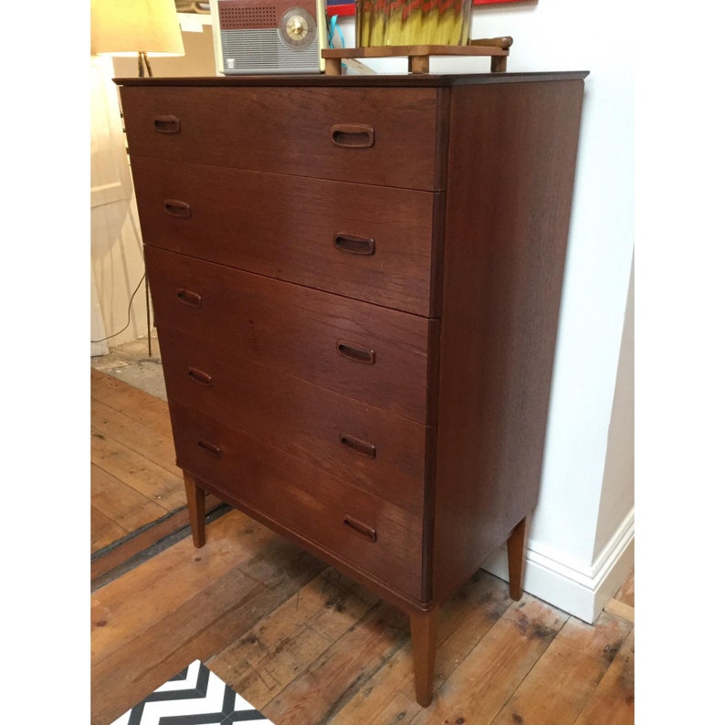 Stunning Tallboy Chest Drawers Austinsuite Danish Style Etsy