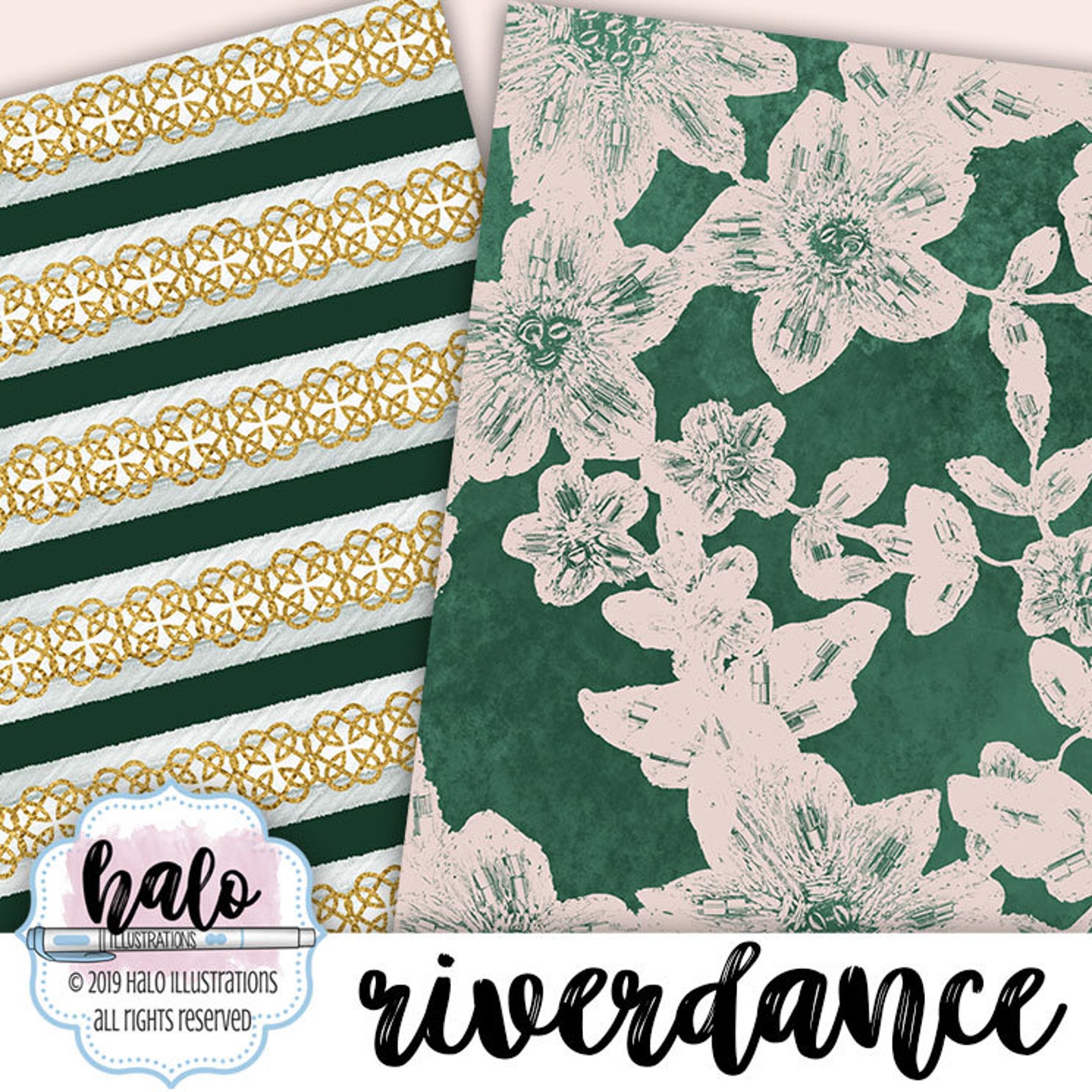 St Pats Paper, Digital Paper, Patricks Pattern, Spring Design, Plaid ...