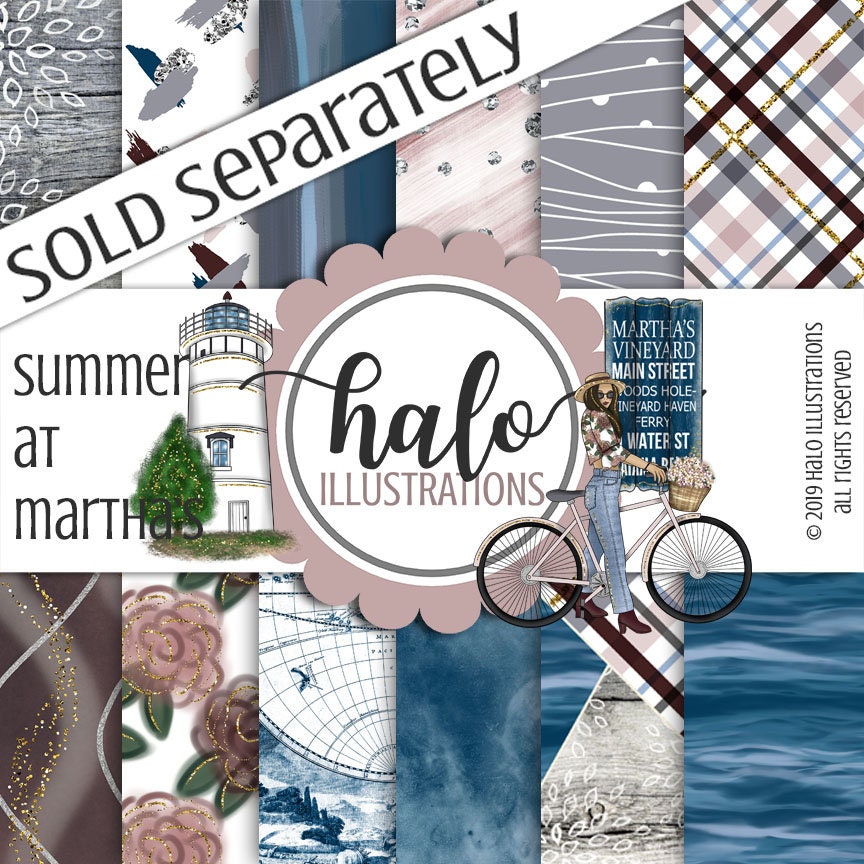 Martha's Vineyard Vineyard Clipart Nautical Clipart Etsy