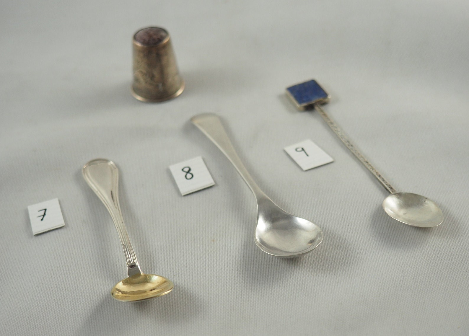 Antique and Vintage Salt Spoons, Solid Silver, 4, 5 and 9 Sold