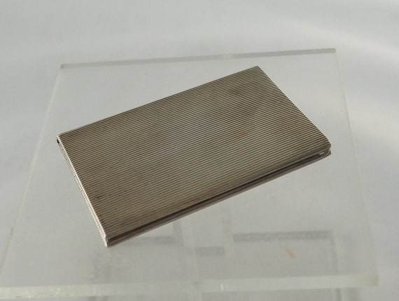 Vintage Solid Silver German Business Card Case or