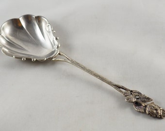 Cuchara para crema vintage Hildesheim Rose 835, plata, Alemania, década de 1930