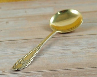 Antieke Deense zilveren roomlepel, 830 zilver, Kopenhagen, Denemarken 1914