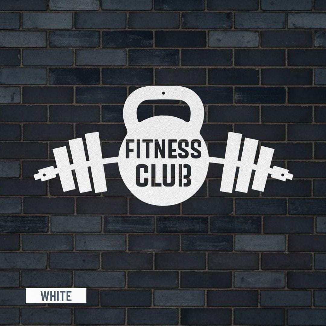 Personalized Gym Sign Weights Sign Metal Fitness Sign Garage Sign ...