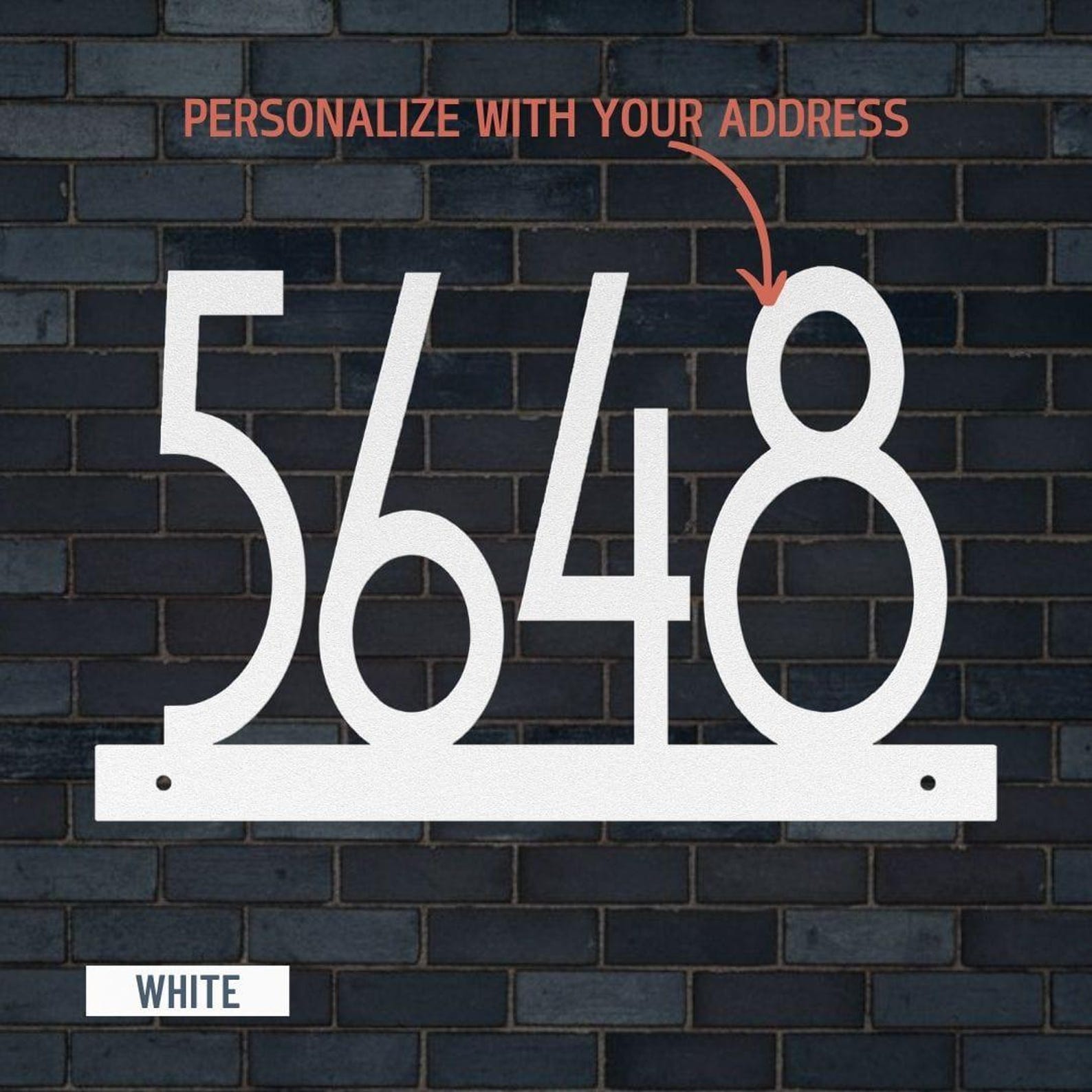 Custom Address Numbers for Homes – Metal House Sign - Etsy