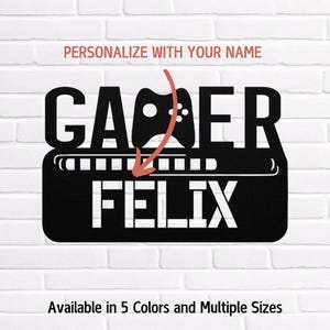 Game Controller Metal Wall Art, Gamer Name Sign, Game Room Decor, Gaming Home Decor, Video Game Art, Birthday Anniversary Gift for Gamers