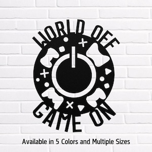 Game Room Metal Decor Custom Video Game Controller Metal Wall Art, Unique Gamer Sign Decoration For Game Room or Man Cave, Boyfriend Husband