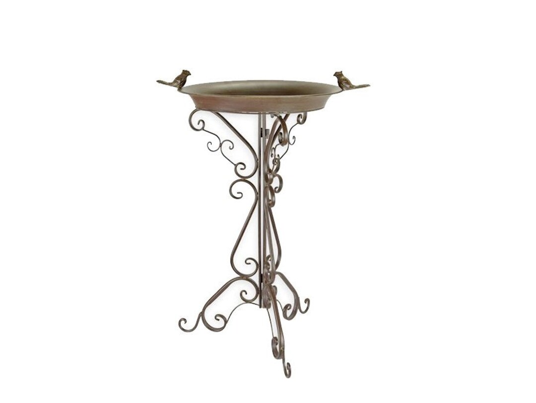 Wrought Iron Bird Bath on Stand Victorian Style Garden and Etsy