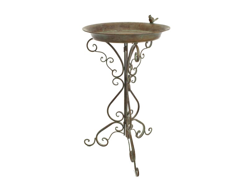 Wrought Iron Bird Bath on Stand Victorian Style Garden and Etsy