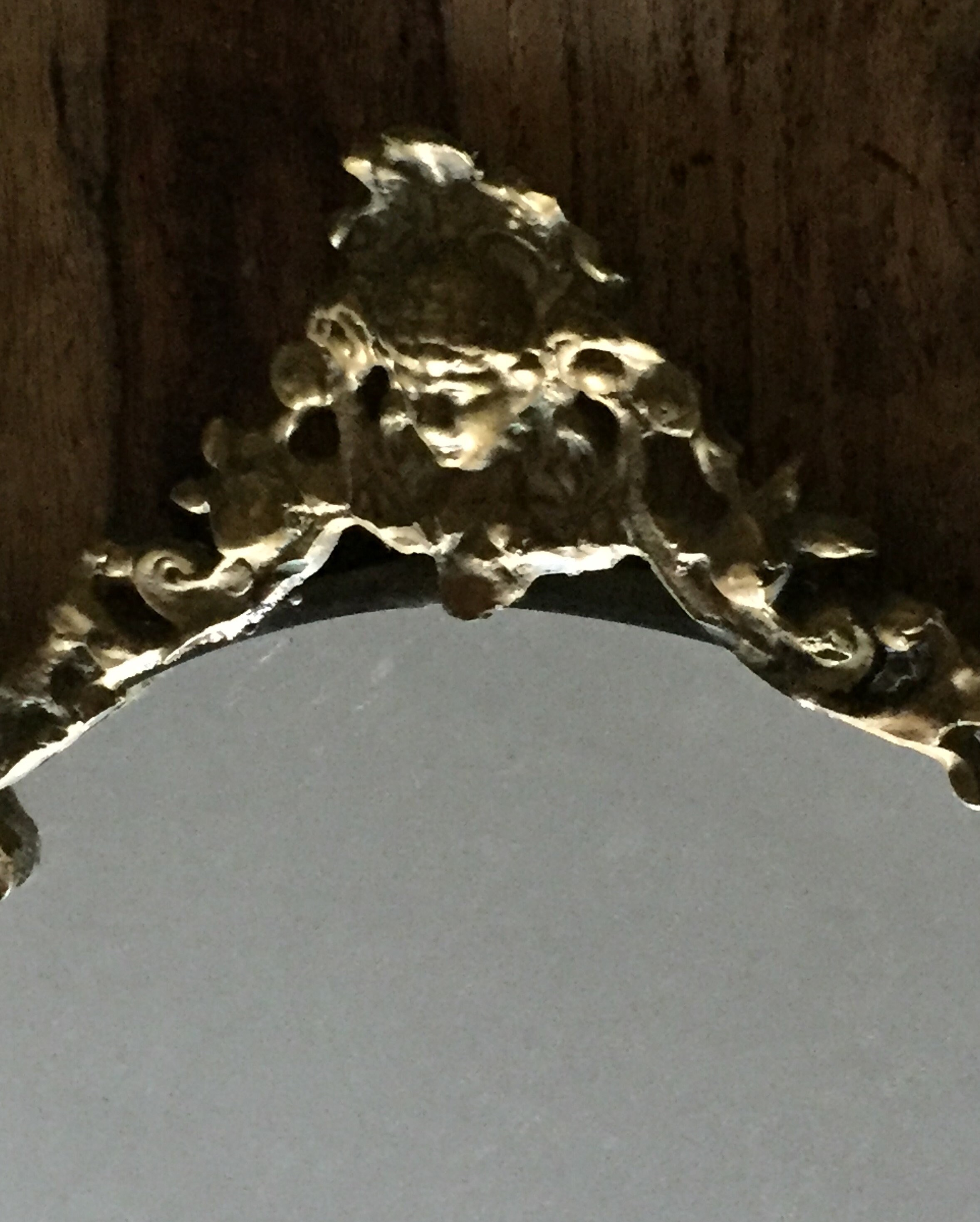 Französisch antike ovale Spiegel mit BronzeRahmen und Engel | Etsy