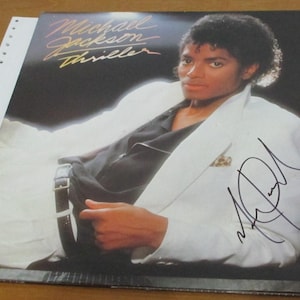 Michael Jackson Signed Autographed Thriller LP - W/ COA *** Please
