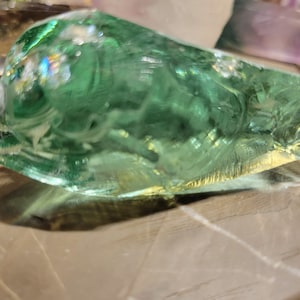Gem Celestial Gold Green Andara Crystal 96 grams