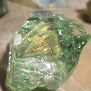 Gem Celestial Gold Green Andara Crystal 76 grams