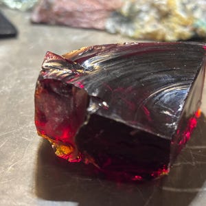 Gem Lemurian Sunrise Scarlet Shift Andara Crystal 67 grams