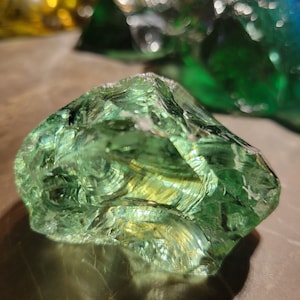 Gemma Celeste Oro Verde Andara Cristallo 94 grammi