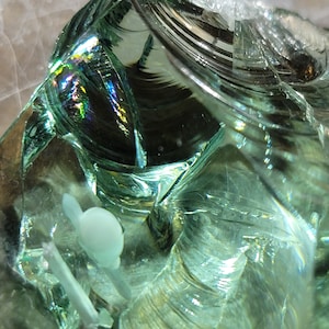Fabulous Gem Gold Green Andara Crystal 92 grams with rainbows