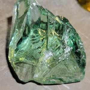 Gem Celestial Gold Green Andara Crystal 79 grams - &quot;the green sun&quot;