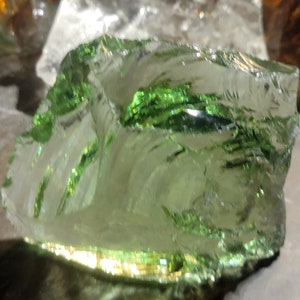 Gem Celestial Gold Green Andara Crystal 113 grams