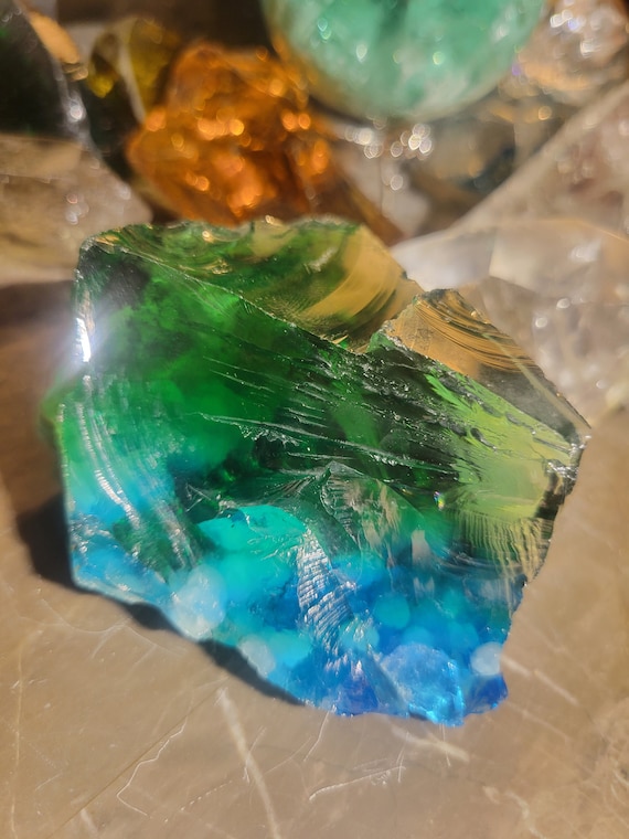 アンダラクリスタル イエロー　グリーン ブルー ★B2★ アンダラクリスタル〈シアンエンジェルアンダラ 水色 青 ブルー〉 送料