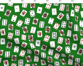 Diamonds Hearts Full Deck 2012 Retired Alexander Henry Licensed Cotton Fabric RMNT 12 x 44 Clubs and Spades Fabric Deck of Cards