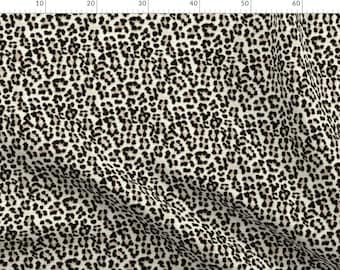 John Louden Fabric Ochre Leopard Print Cotton Elastane Printed Jersey Mustard Y