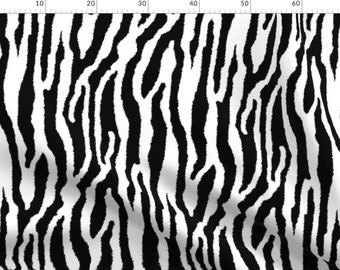 BLACK AND WHITE ANIMAL PRINTED COTTON JERSEY T-SHIRT FABRIC-SOLD BY THE METRE
