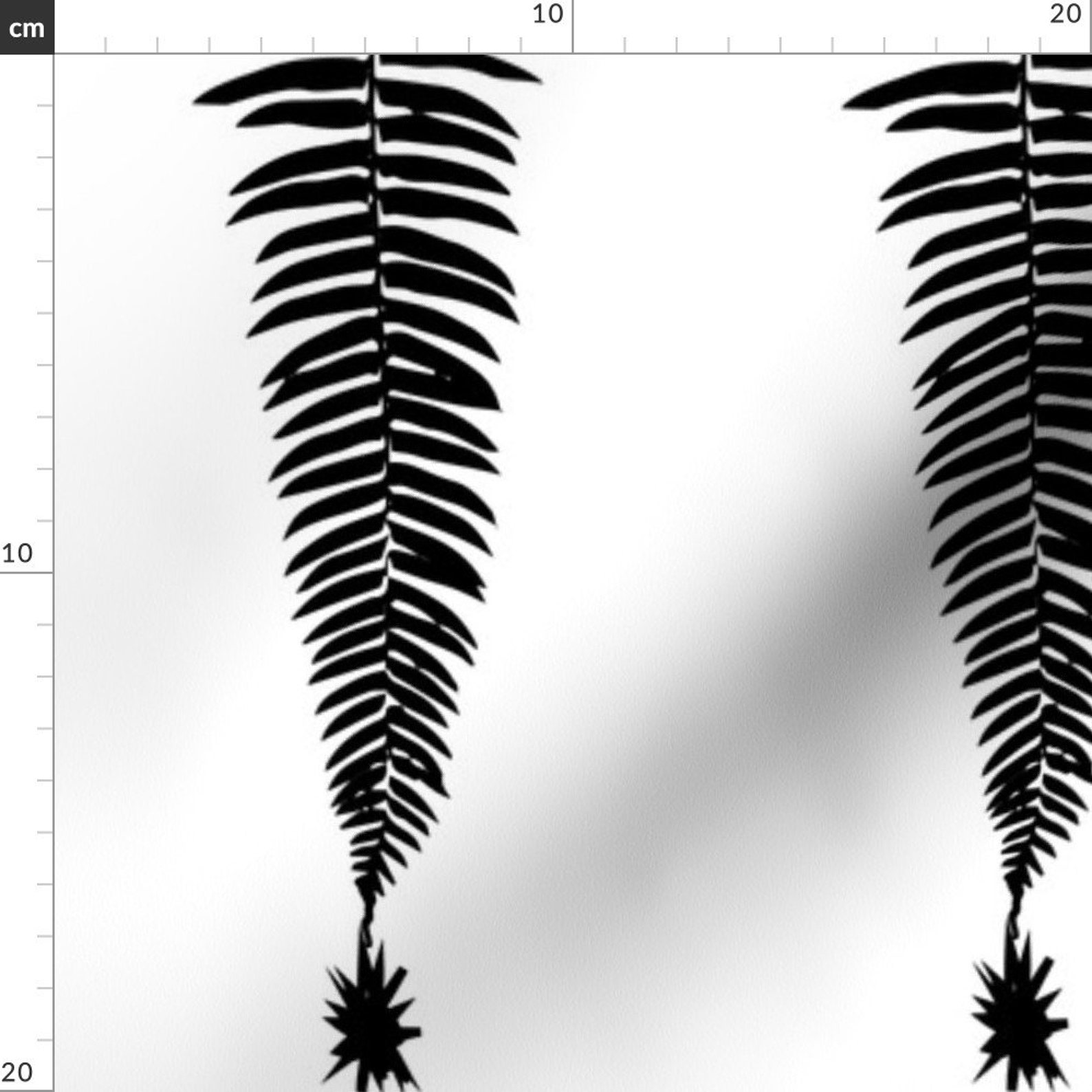Black and White Fern Wallpaper Fabric Black Fern Vertical on Etsy