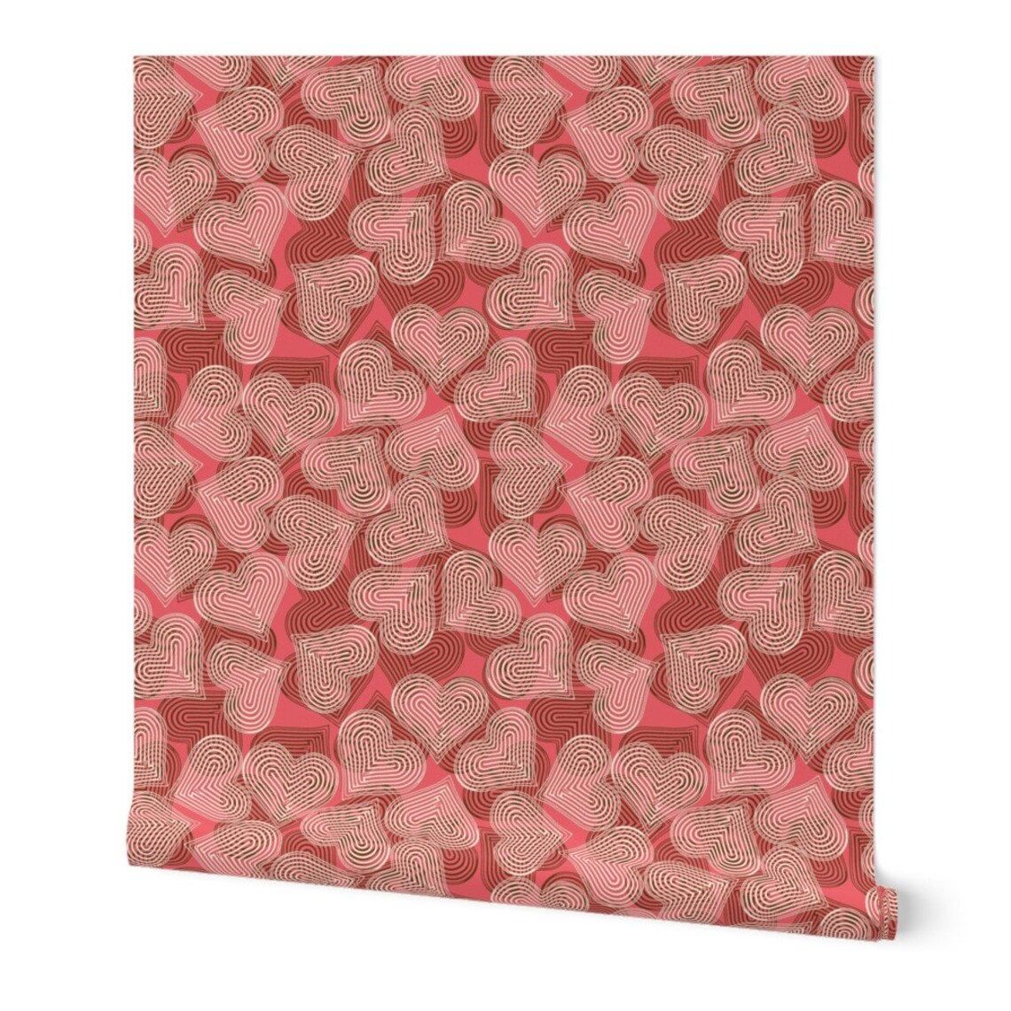 Pop Hearts Wallpaper Chocolate-strawberry Hearts by | Etsy