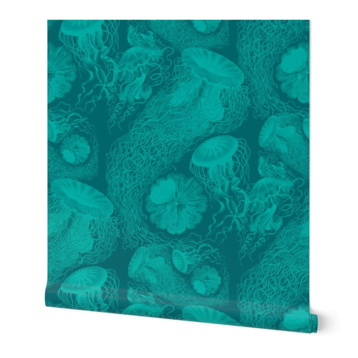 Jellyfish Wallpaper Jellyfish Swarm by Peacoquettedesigns Etsy