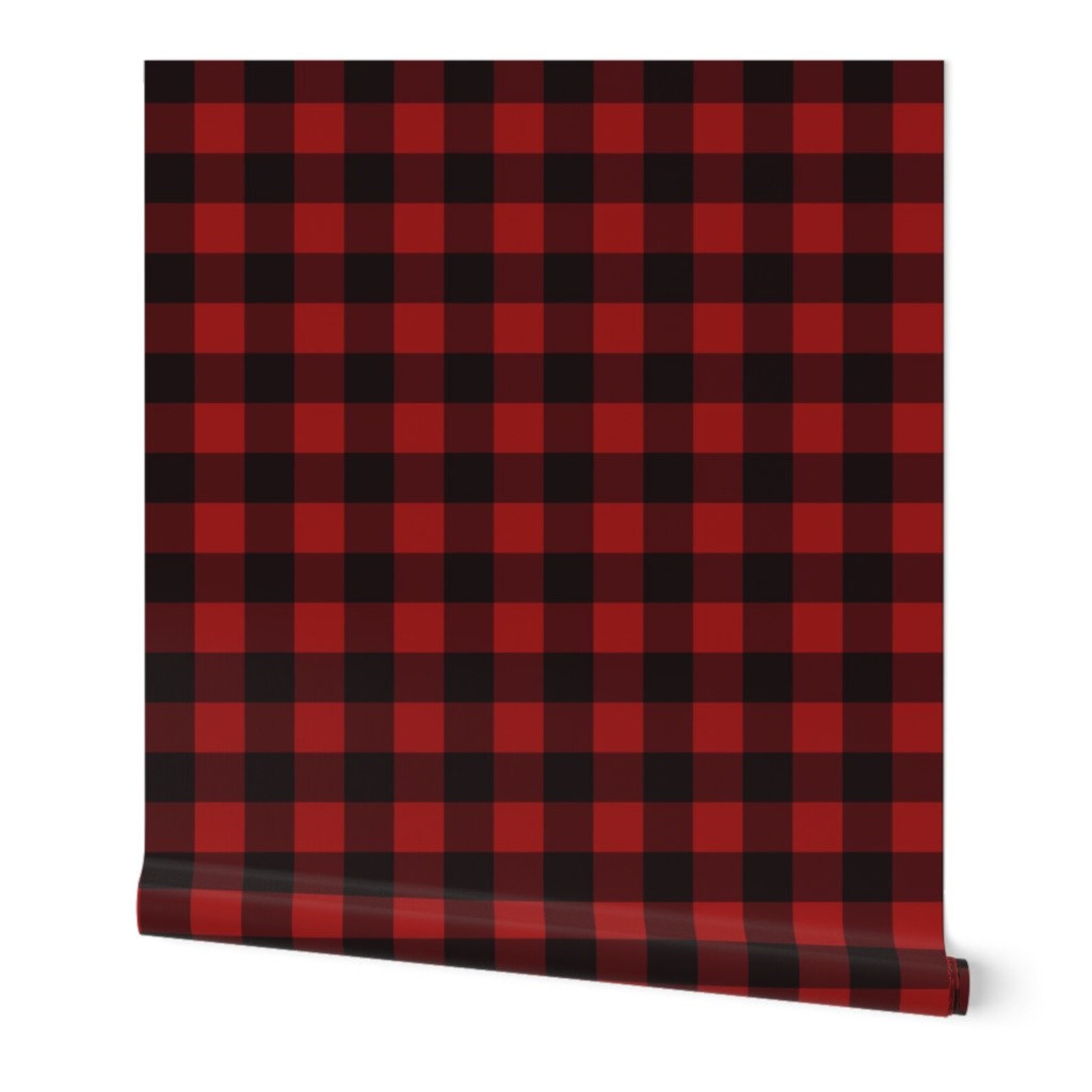 Buffalo Plaid Wallpaper Buffalo Plaid Red by Portage and Etsy