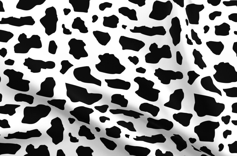 Cow Print Fabric Cow Print Pattern By Inspirationz Cow Etsy