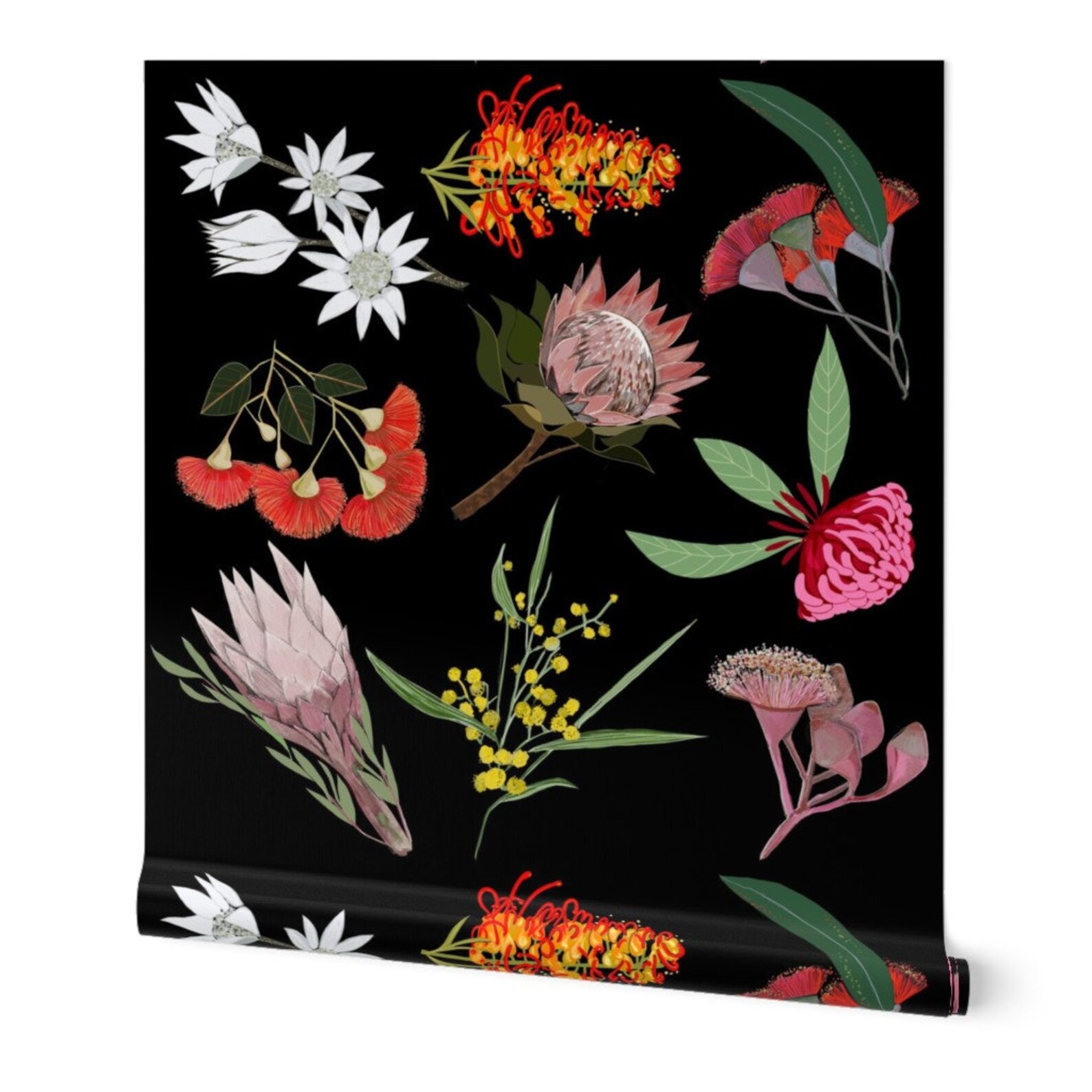 Floral Wallpaper Australian Native Flowers by Etsy