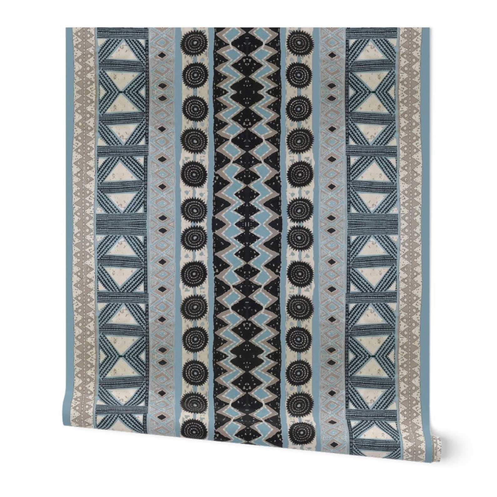 Tapa Design Wallpaper Polynesian Tribal Tapa by Maliuana | Etsy