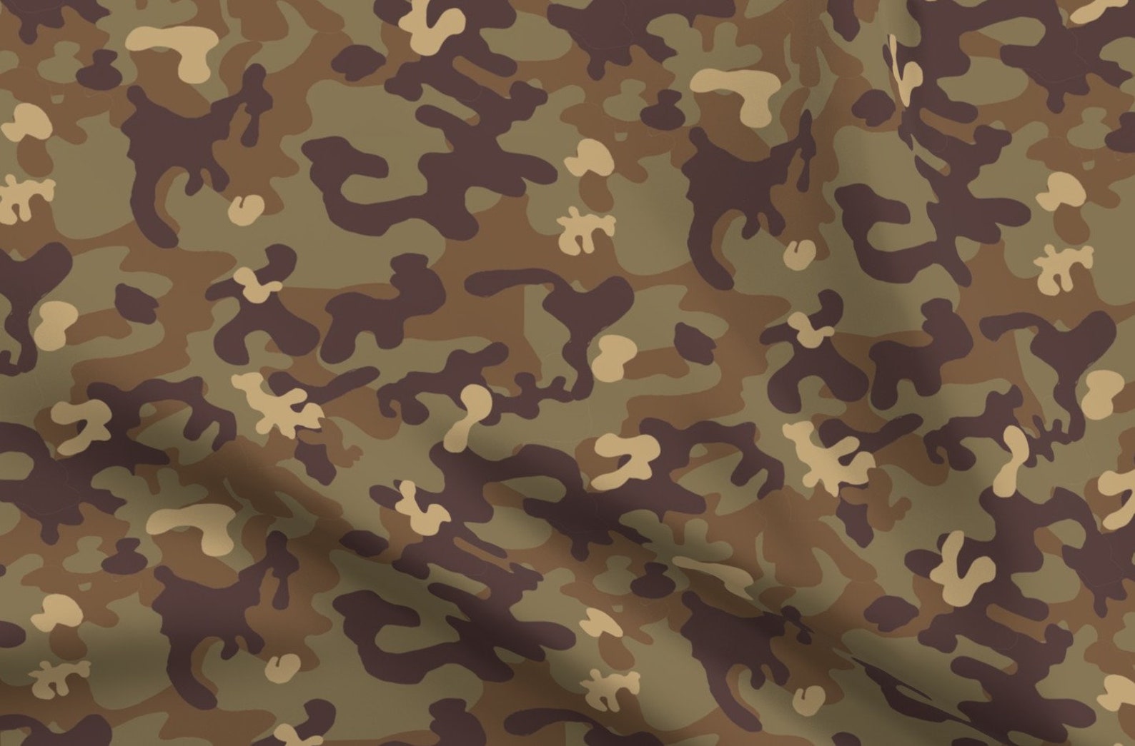 Brown Natural Camouflage Menswear Fabric Camouflage Pattern | Etsy