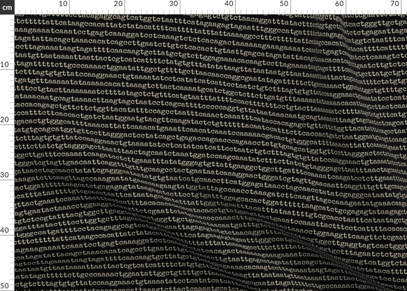 DNA Fabric Genome 01 By Strange Phenomena DNA Genes Etsy