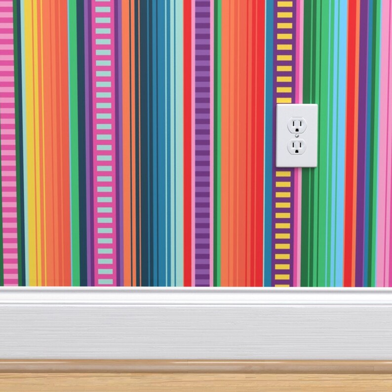 Mexican Blanket Wallpaper Mexican Blanket By Anchored By | Etsy