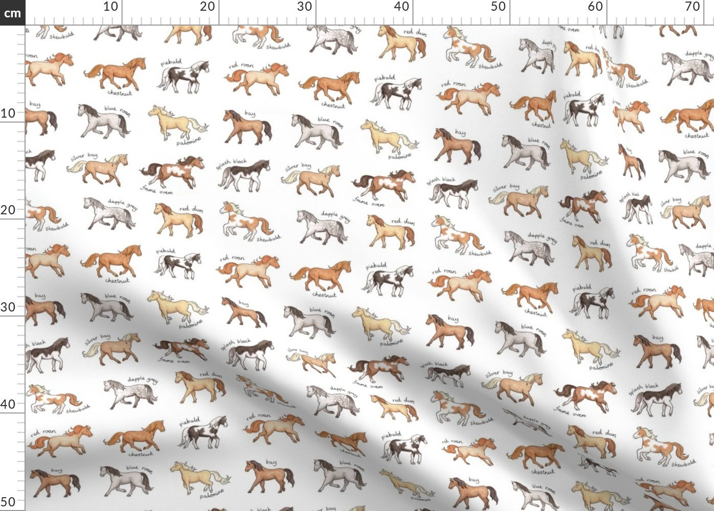 PONY HORSES Fabric Cotton Craft Quilting Dress Animals KIDS By the Metre PONY HORSES Fabric Cotton Craft Quilting Dress Animals KIDS By the Metre