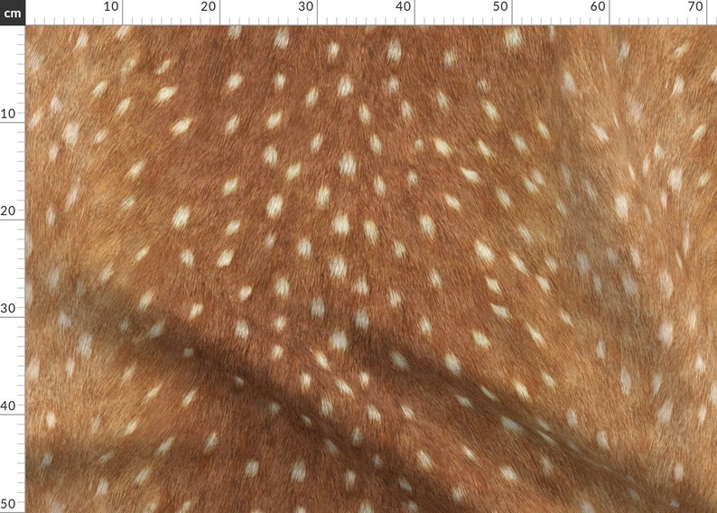 Deer Fabric Red Deer Hide // Spring Fawn By Etsy