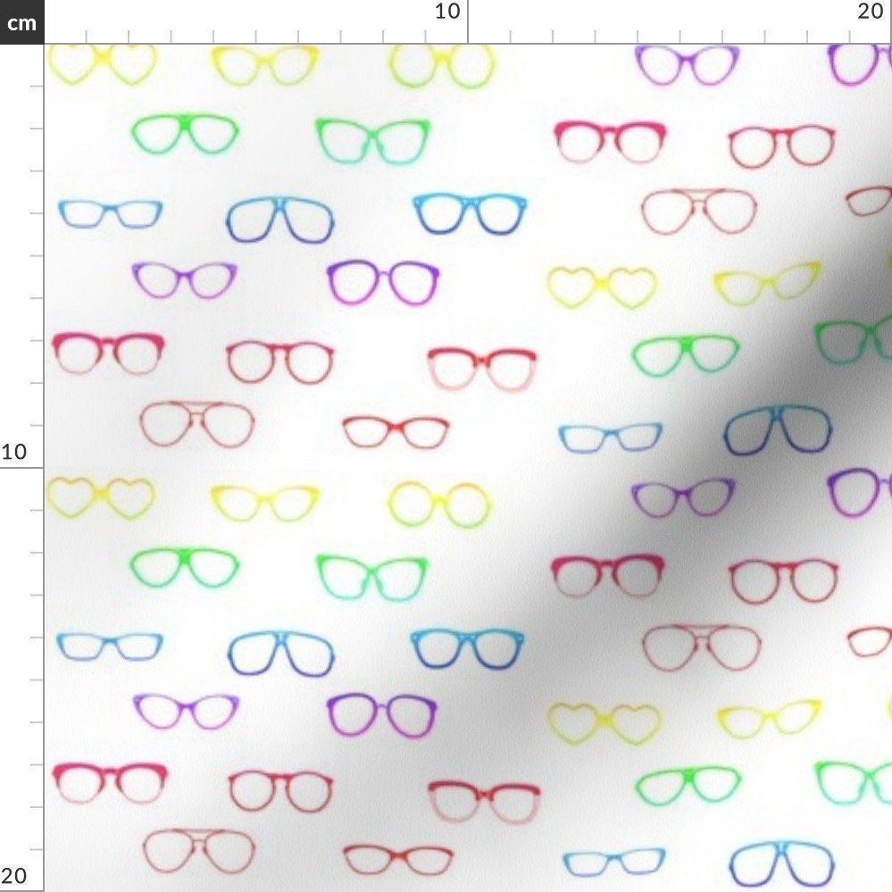 Retro Rainbow Glasses Fabric Glasses Rainbow Variant By Etsy