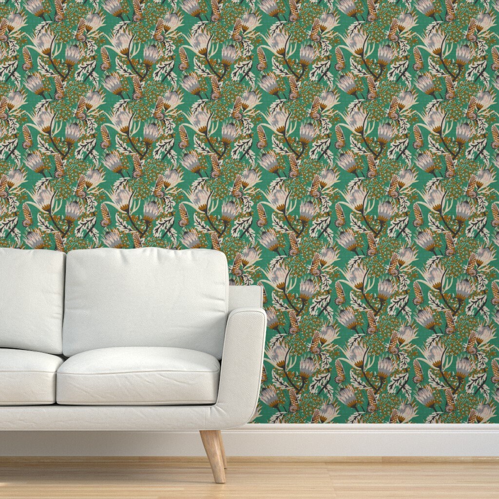 Botanical Wallpaper Playa Butterfly Boho by Holli_zollinger | Etsy