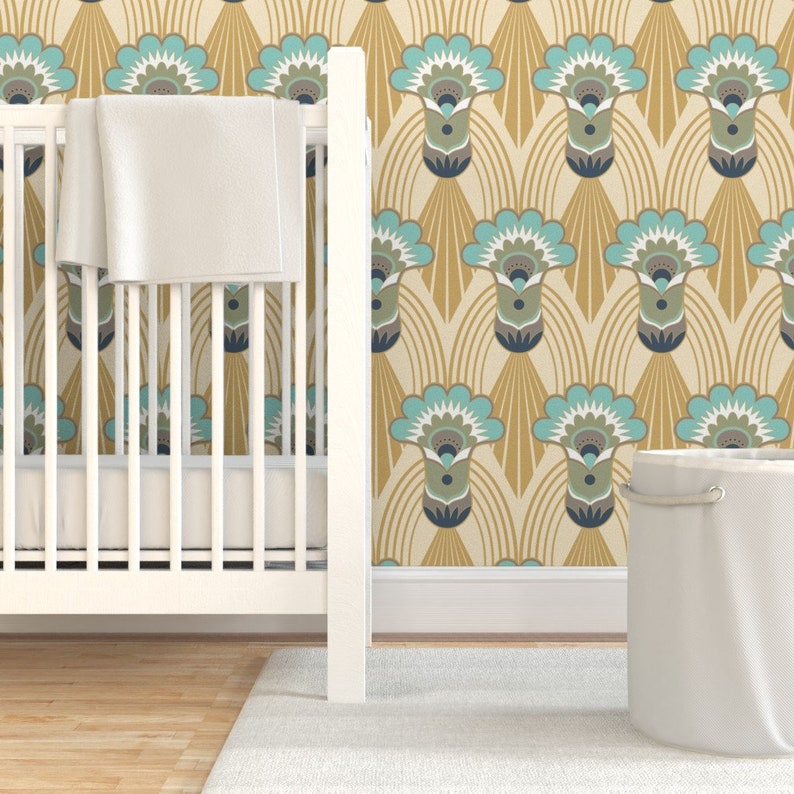 Egyptian Inspired Wallpaper Egyptian Art Deco by Jewelraider Etsy