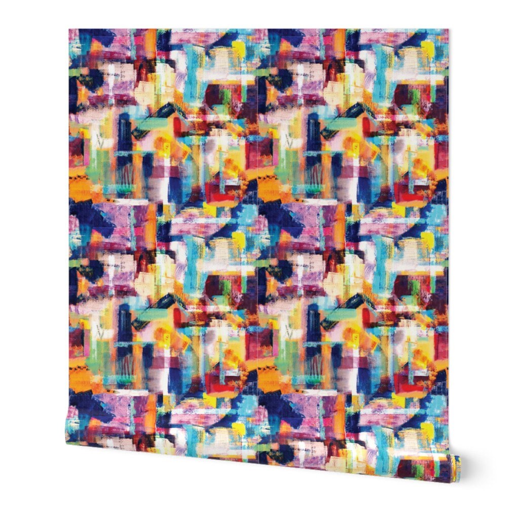 Colorful Bauhaus Wallpaper Bauhaus Abstract by Jenflorentine | Etsy